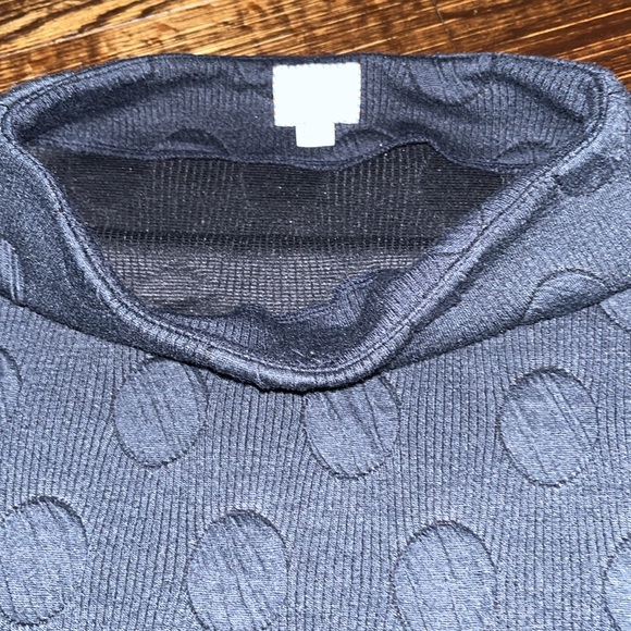 Postmark Anthropologie subtle polka dot pattern dolman sleeve sweater top sz med - Picture 2 of 4